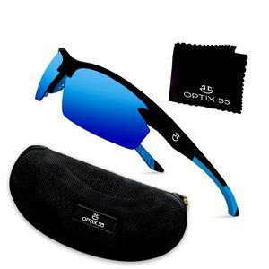 Polarized Sports Sunglasses for Men & Women - Blue